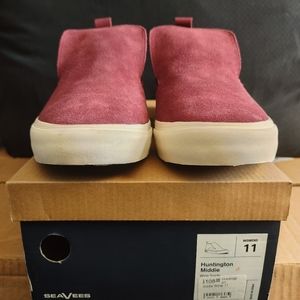 Huntington Middie Wine Suede Slip-On